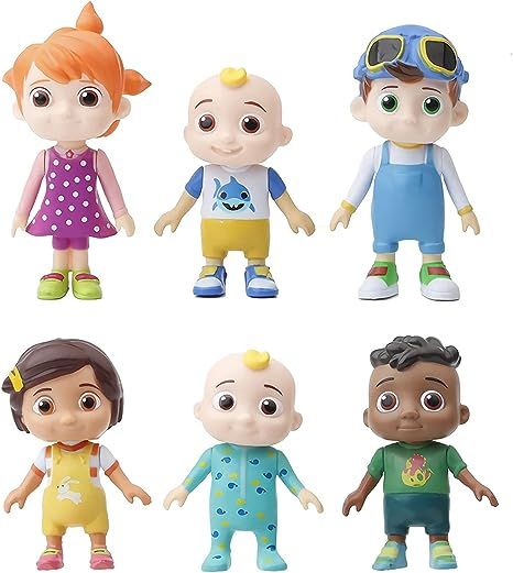 Nadieou JJ Toys Friends & Family,6 Pack Action Figures Toys，3 Inch Character Toys - Features Tw... | Amazon (US)