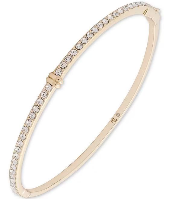 Crystal Thin Pave Bangle Bracelet | Dillard's