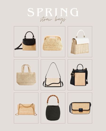 Straw bags for spring | black bags | neutral bags | crossbody bags | clutches | Target finds | spring accessories 

#LTKSeasonal #LTKfindsunder100 #LTKitbag