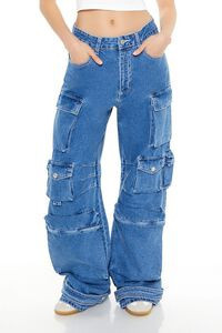 Straight-Leg Cargo Jeans | Forever 21