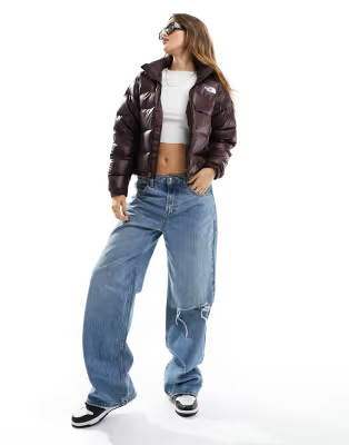 The North Face Retro 2000 Nuptse down puffer jacket in brown | ASOS (Global)