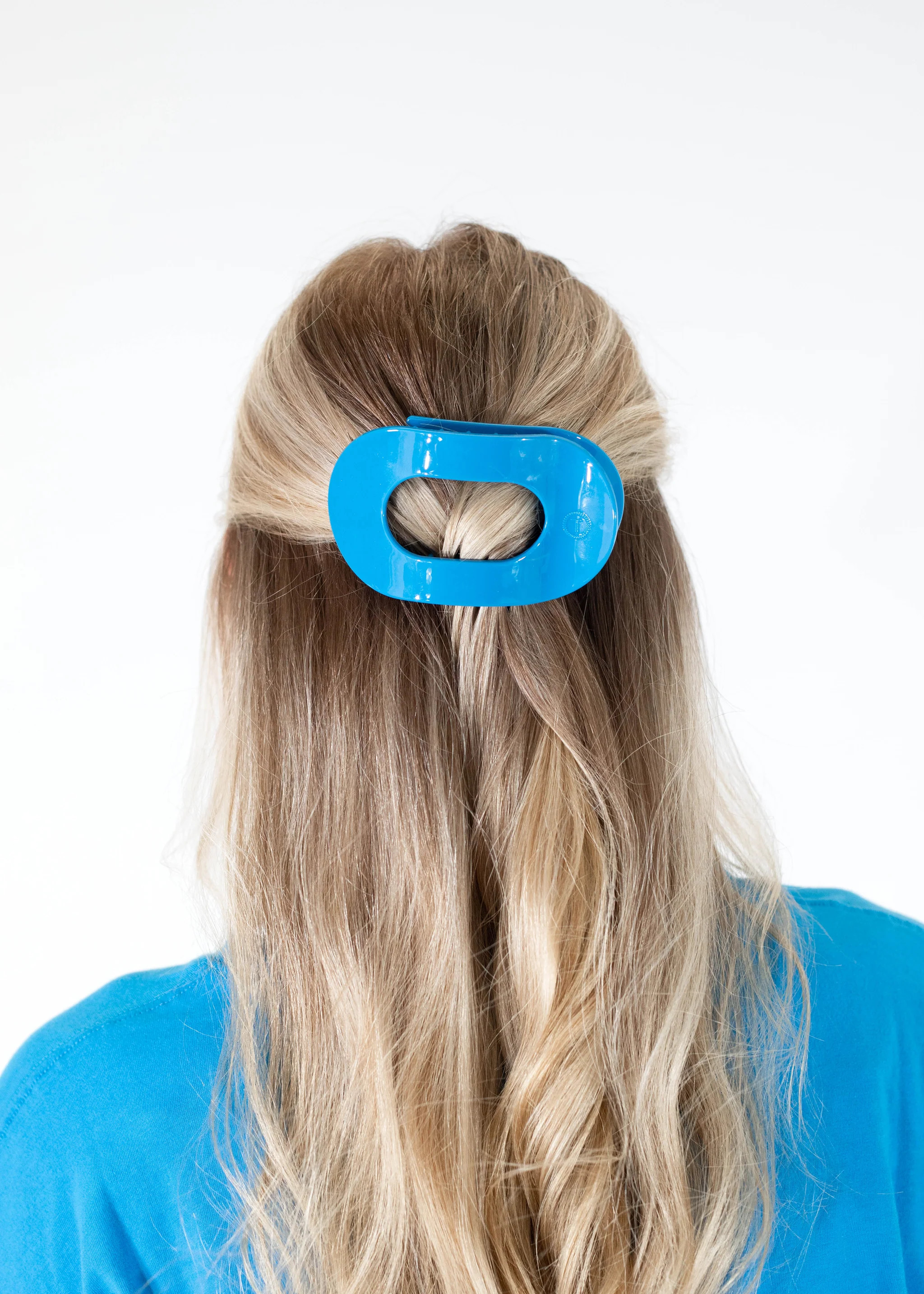 Teleties Flat Round Hair Clip- Large | Aqua B Boutique