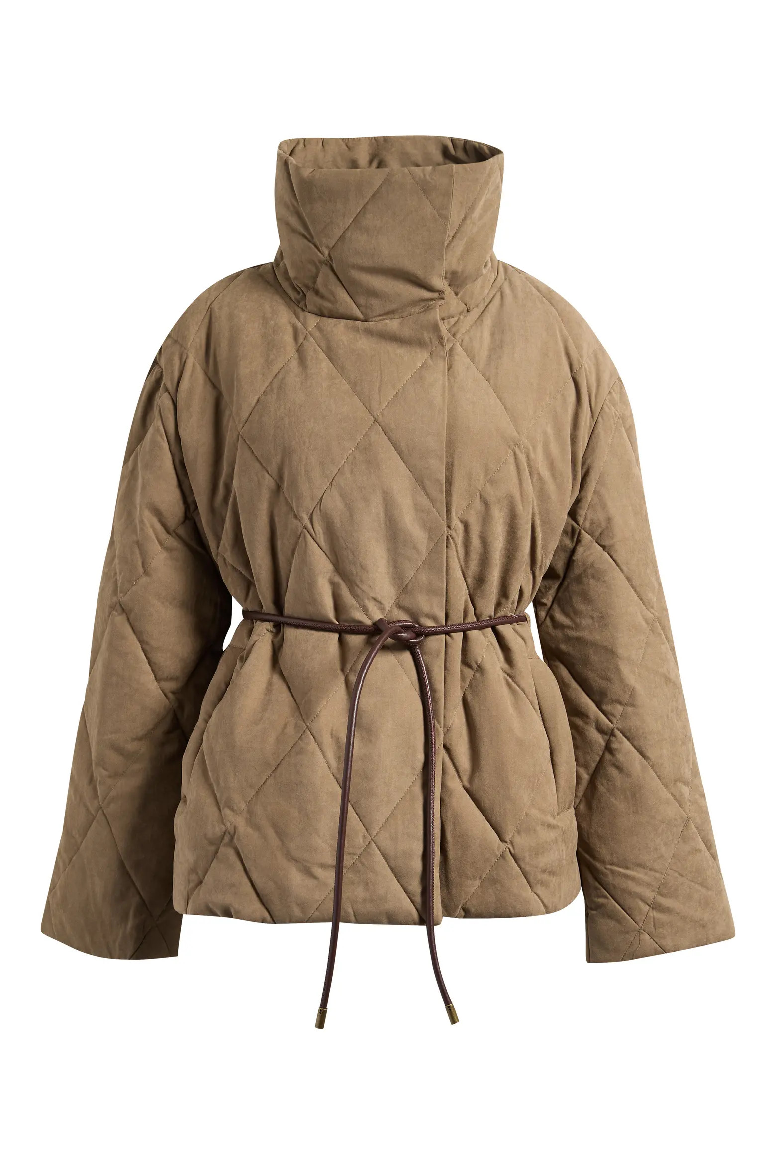 Tie Waist Puffer Coat (Women) | Nordstrom | Nordstrom