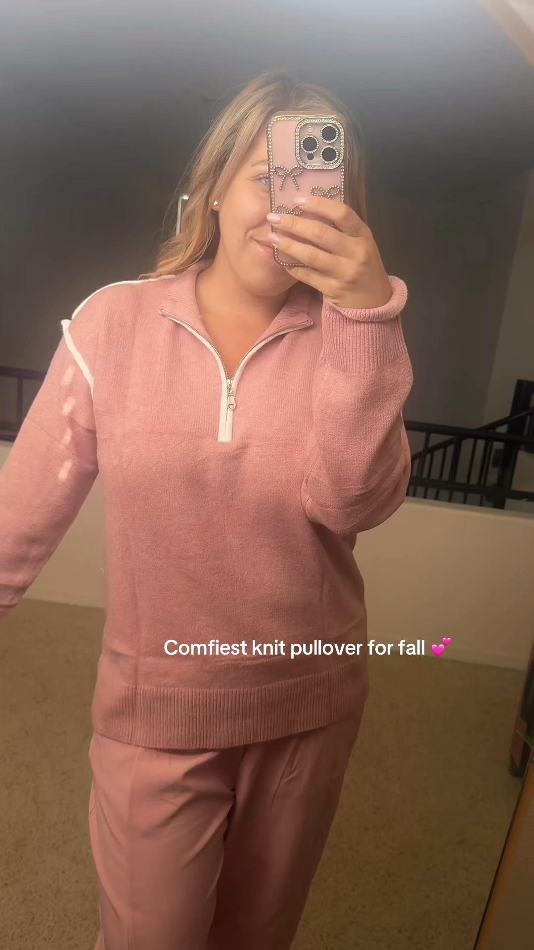 Pink fall finds are my weakness 🎀🍂 This cozy quarter zip is under $30 and comes in so many colors! Perfect with jeans now + leggings when it gets colder.

pink sweater, quarter zip, fall sweater, Amazon fashion, fall outfit, cozy sweater, casual fall outfit, affordable fashion.
