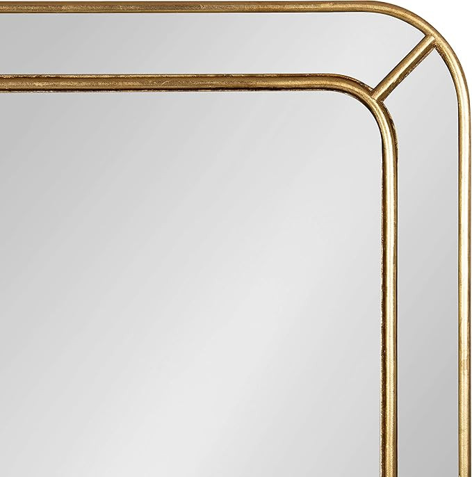 Kate and Laurel Lamson Transitional Framed Wall Mirror, 20 x 30, Gold, Sophisticated Glam Wall De... | Amazon (US)