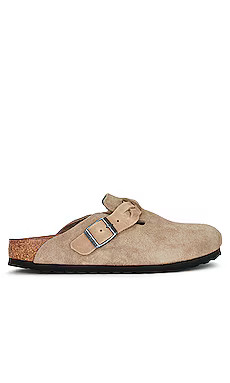 BIRKENSTOCK Boston Braid Clog in Taupe from Revolve.com | Revolve Clothing (Global)
