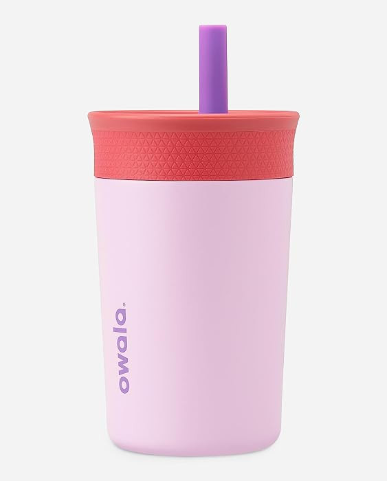 Owala Tumbler Kids Stainless Steel Water Bottle 12 oz Lilac Rocket | Amazon (US)