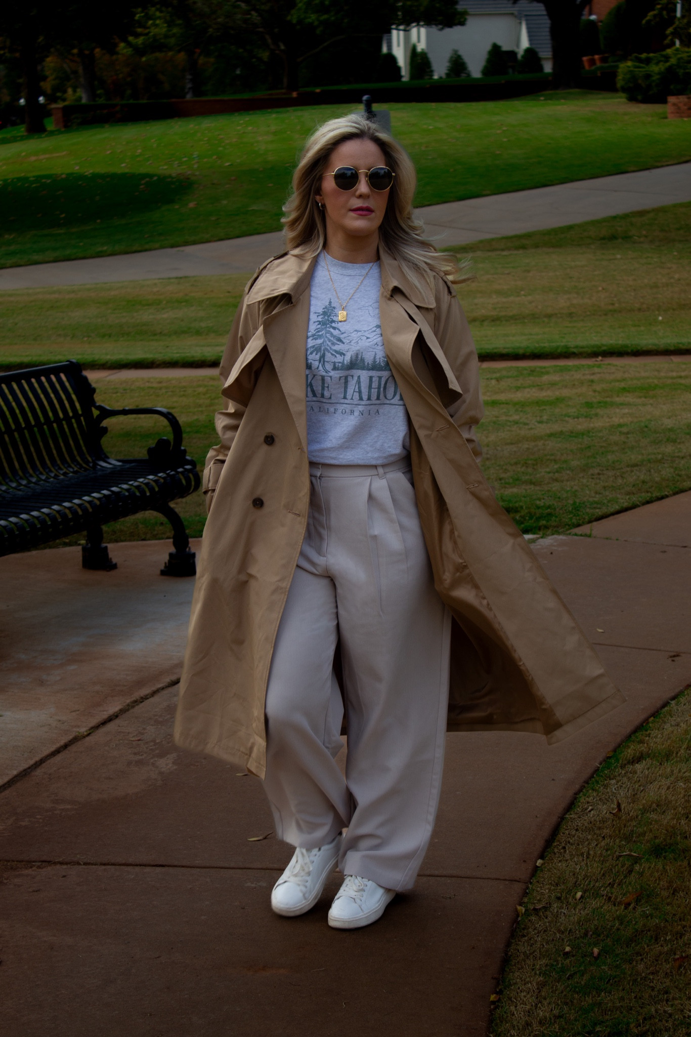 Trench coat paired with tailored pants, graphic tee and white sneakers.


casual style | ootd | styled outfit | what to wear | tailored pants | slacks | graphic tee | trench coat | amazon sunglasses | abercrombie | fall outfit | autumn | fall clothes | seasonal | weekend outfit | weekend outfit | trending | pinterest | neutral outfit | coat | jacket | cool weather | white sneakers | trousers | white tennis shoes | fall fashion | mom outfits

#LTKshoecrush #LTKSeasonal #LTKstyletip