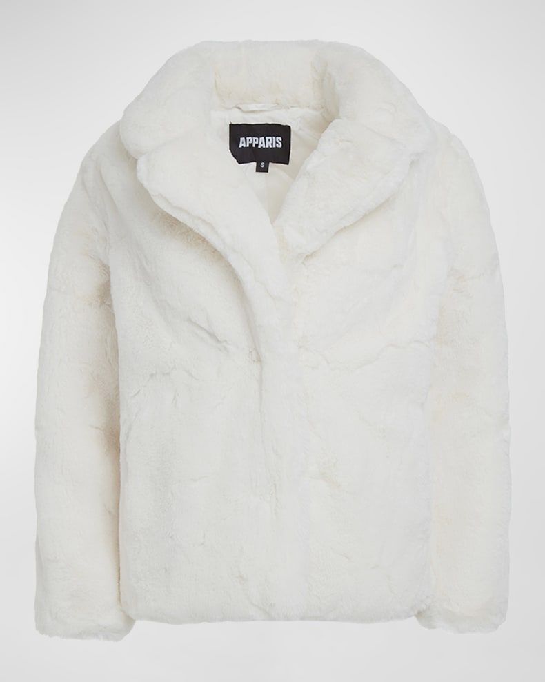 APPARIS Milly Faux Fur Short Coat | Neiman Marcus