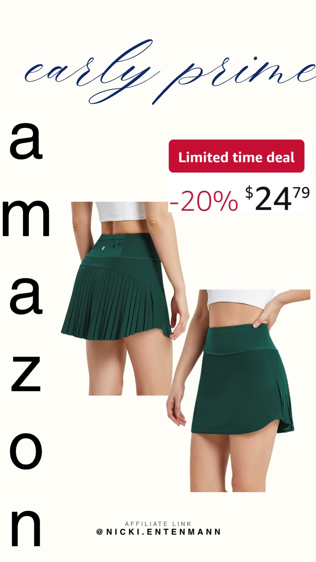 Pleated tennis skirt meets golf skort style with high waist comfort and handy pockets. Lightweight design keeps every swing and stride playful yet polished. 🎾⛳✨  

#PleatedSkirt #TennisSkirt #GolfSkorts #HighWaisted #AthleticSkirt #WorkoutWear #Activewear #SportsStyle #FitnessFashion #WomenAthletic 

 #LTKootd #LTKActive #LTKSaleAlert
