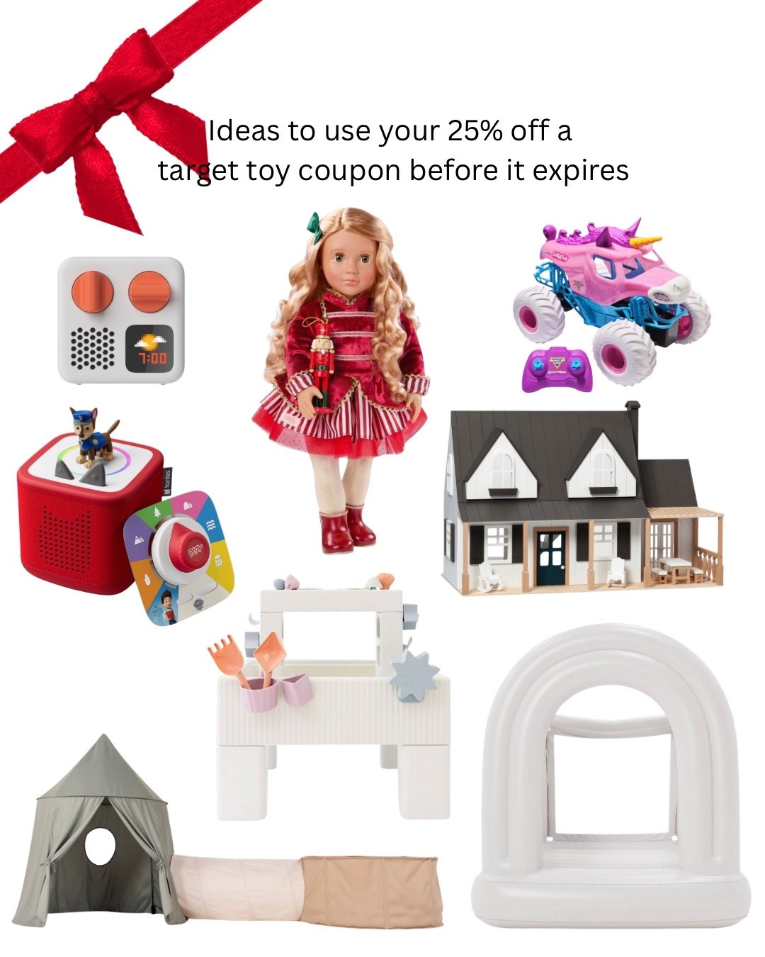 Need ideas to use your target 25% off a toy before it expires...look no further 


•gift guide •gift ideas •Christmas gift •birthday gift •girl gift guide •boy gift guide •target •young girl •young boy •bounce hose 

#LTKGiftGuide #LTKBaby