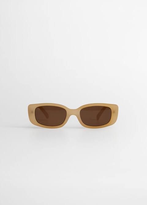 Sonnenbrille mit viereckiger Brillenfassung | MANGO (DE)