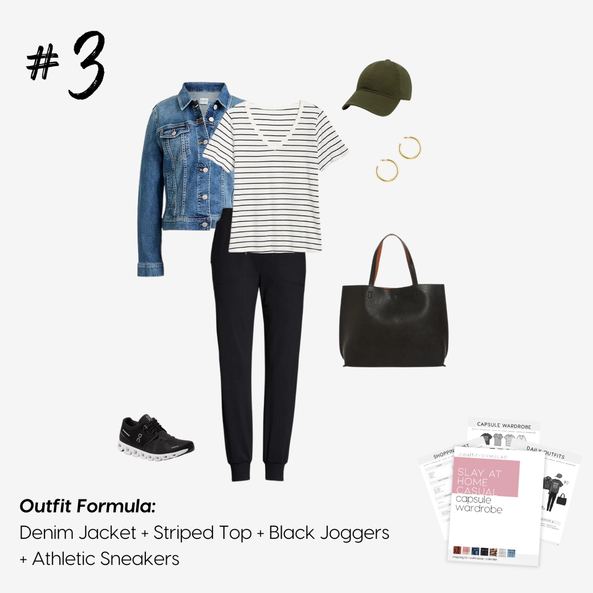 Striped tee outfit from our Slay at Home Casual Capsule Wardrobe! 

#LTKstyletip