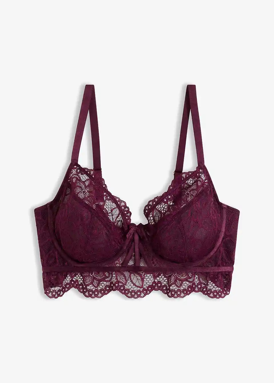 Eleganter BH mit süßen Samt Details - lila, Cup B | bonprix | Bonprix DE