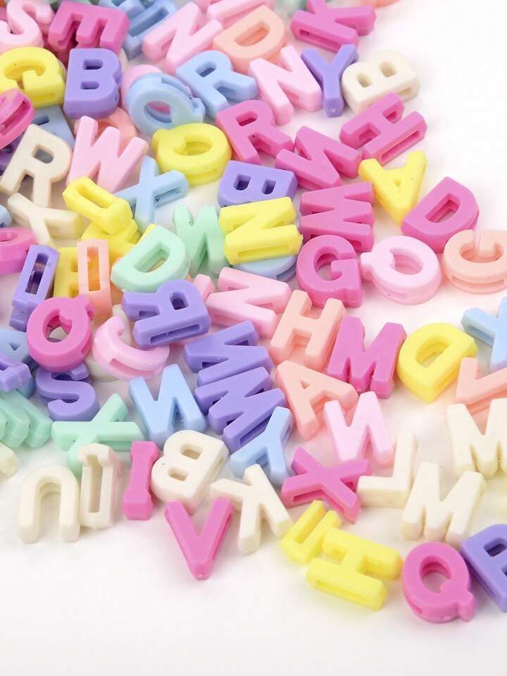 100 PCS Random Alphabet Design DIY Beads | SHEIN