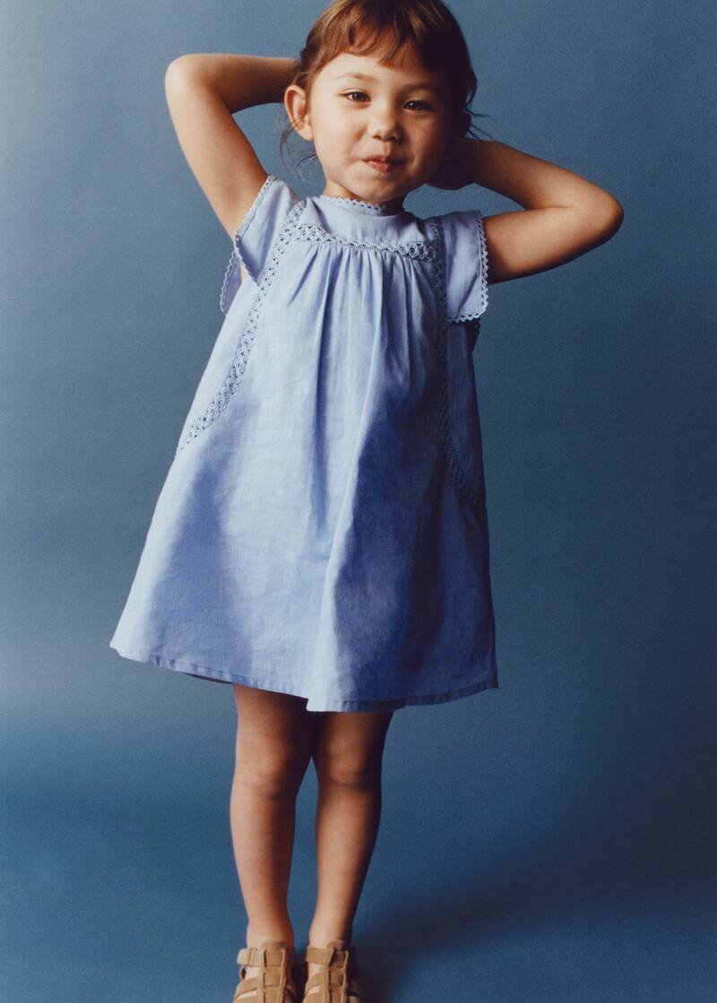 Openwork detail dress -  Teenage girl | Mango Teen USA | MANGO (US)