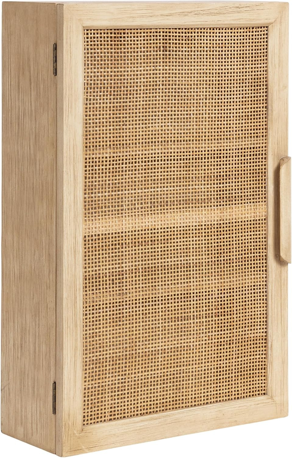 Kate and Laurel Ori Transitional Cane Rattan Over The Toilet Cabinet with Door for Bathroom Storage, 15x7x24, Natural | Amazon (US)