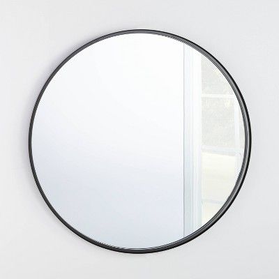 34" Round Decorative Wall Mirror Black - Threshold™ designed with Studio McGee | Target