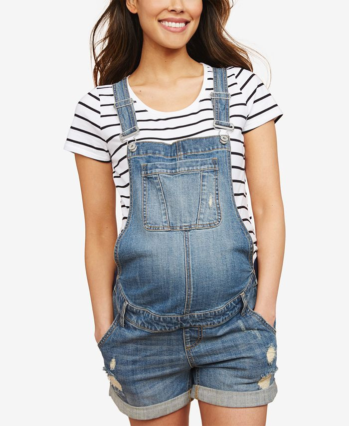 Maternity Denim Overalls | Macys (US)