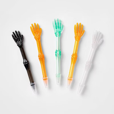 6ct 6" Skeleton Hand Pen Halloween Party Favor - Hyde & EEK! Boutique™ | Target