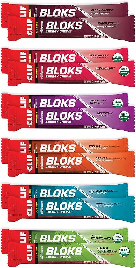 Clif BLOKS - Energy Chews - Best Sellers Variety Pack - Non-GMO - Plant Based Food - Fast Fuel fo... | Amazon (US)