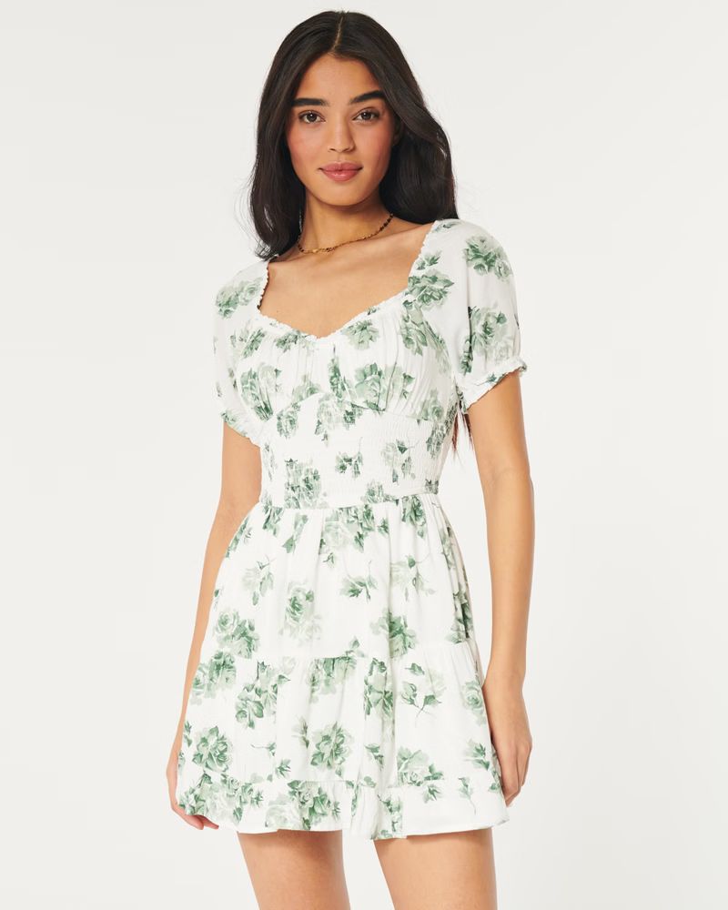 Women's Smocked Waist Skort Dress | Women's Dresses & Rompers | HollisterCo.com | Hollister (US)