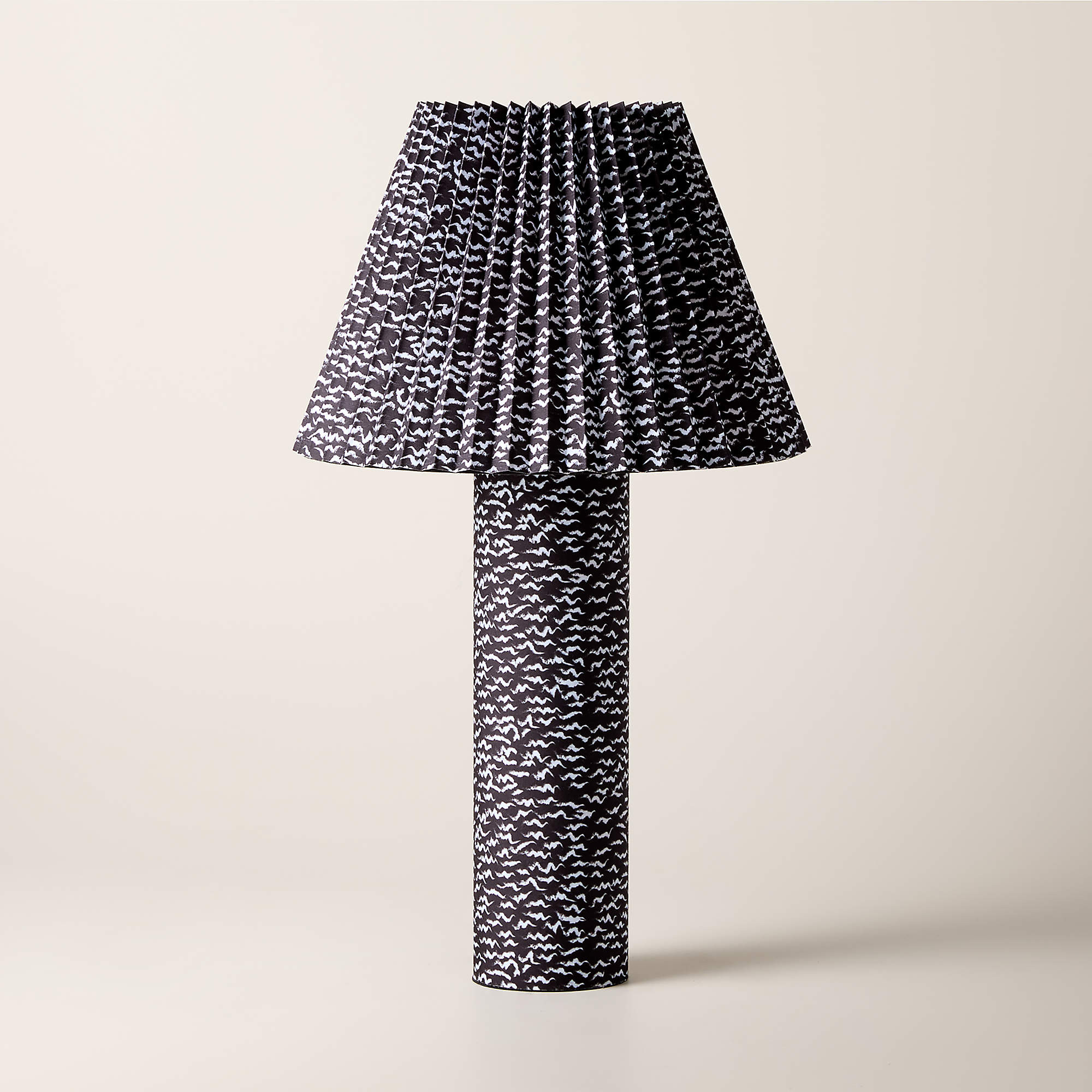 Scrunch Black and White Table Lamp | CB2 | CB2