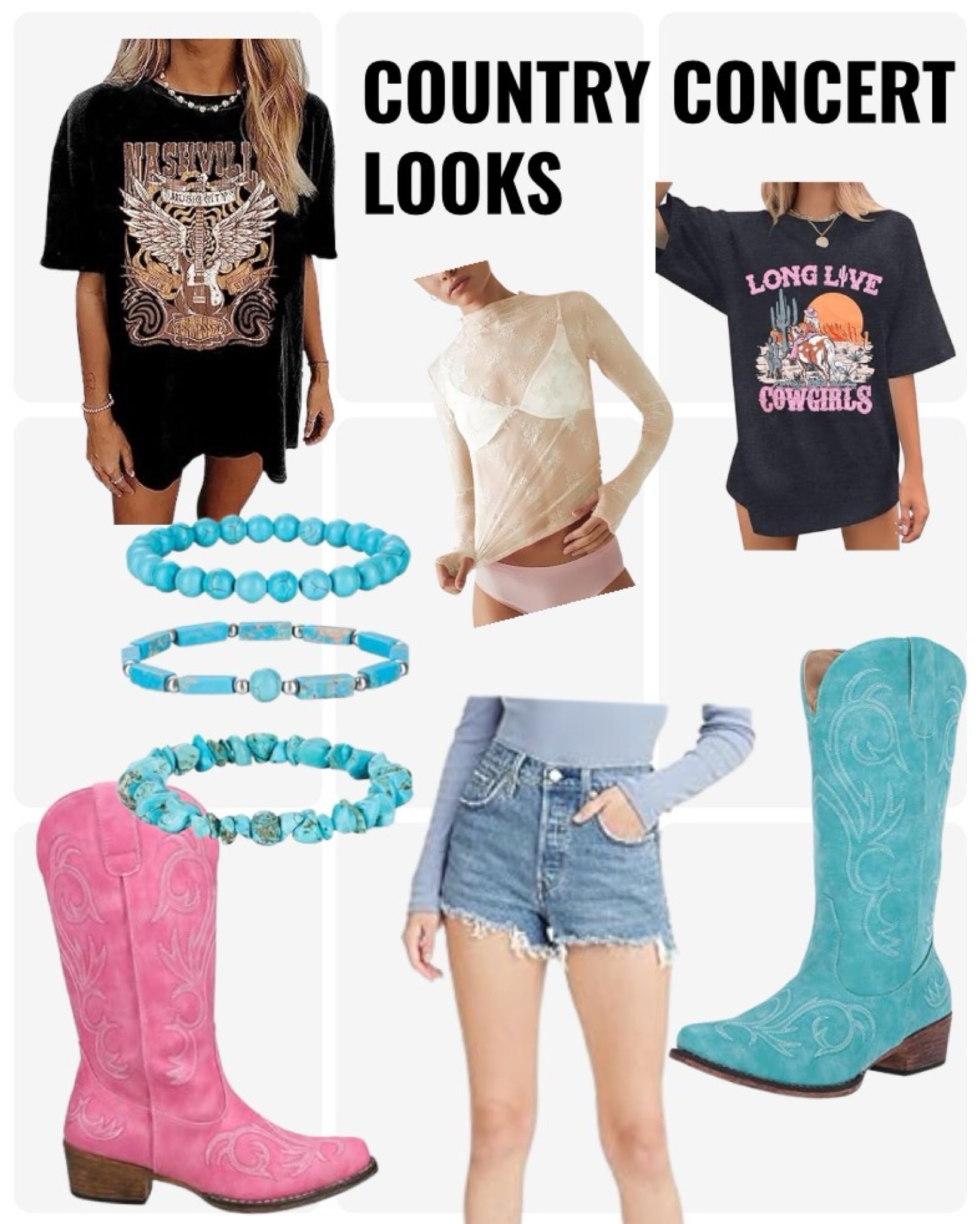 Country concert looks! I have the turquoise boots and they are so comfy!!

Concert outfits
Country concert outfit
Morgan Wallen concert outfitt

#LTKStyleTip #LTKFindsUnder100 #LTKFindsUnder50