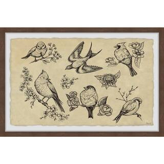 "Sweet and Wild" by Marmont Hill Framed Animal Art Print 8 in. x 12 in. GRCHI90DWFPFL12 - The Hom... | The Home Depot