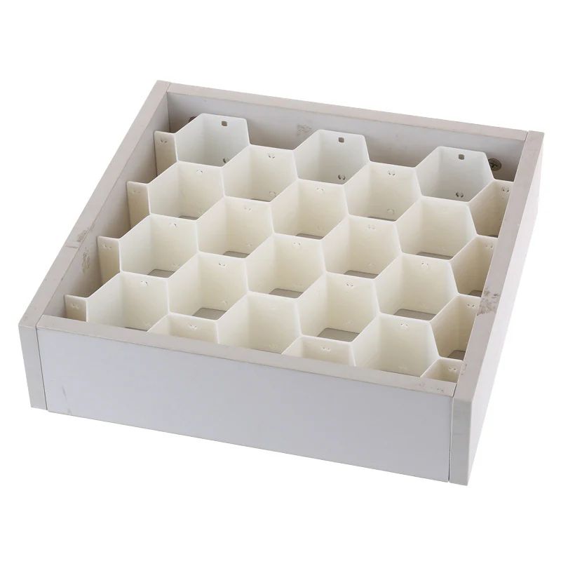 Ybmhome Plastic Cellular Partition Honeycomb Shaped Drawer Closet Shelf Divider White 2180 Set of 8  | Bed Bath & Beyond