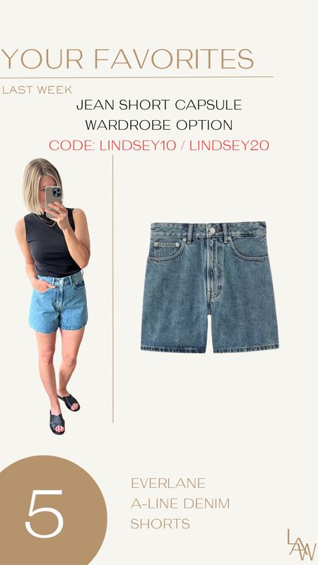 Best Sellers: Everlane Denim Shorts, wearing sized down one in 25

#LTKfindsunder100 #LTKfindsunder50 #LTKstyletip
