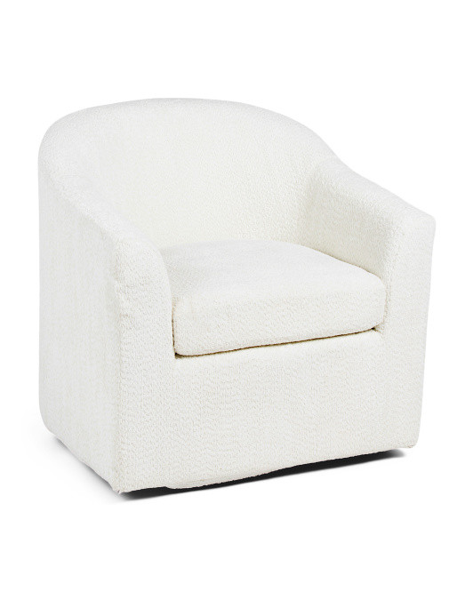 31x31 Swivel Catalina Chenille Accent Chair | TJ Maxx