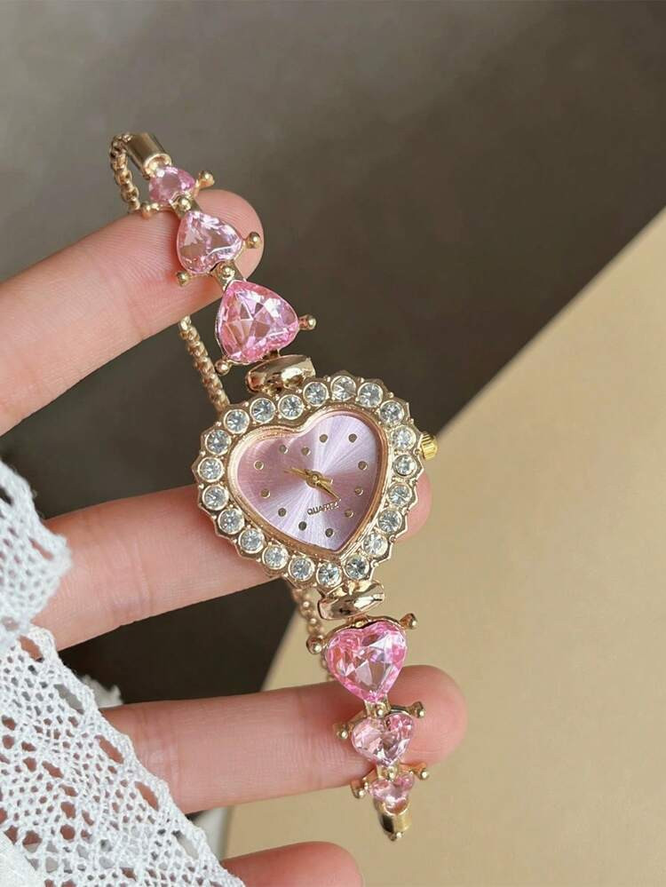 rhinestone charm watch | SHEIN