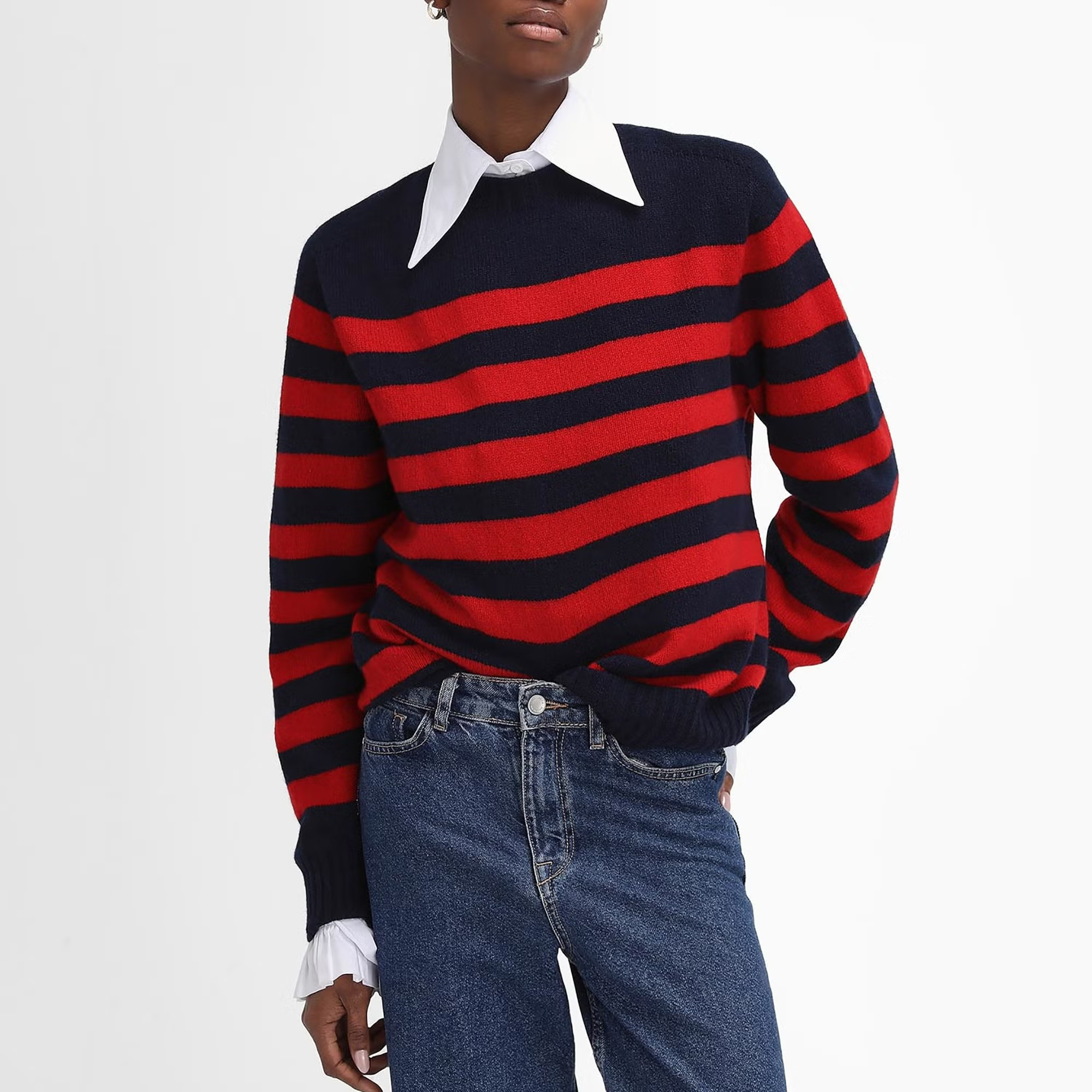 Barbour x The Edit by Alexa Chung Dominic Knitted Jumper - UK 12 | Coggles | Coggles (Global)