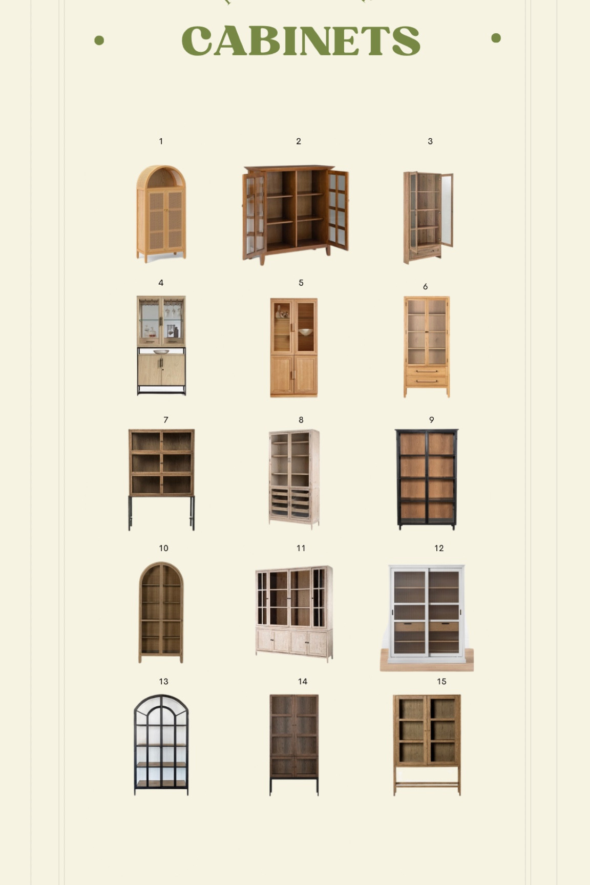I selected some cabinets for your stemware/glassware storage. They’re also perfect for dinnerware and table linens 

#LTKsalealert #LTKhome #LTKFind