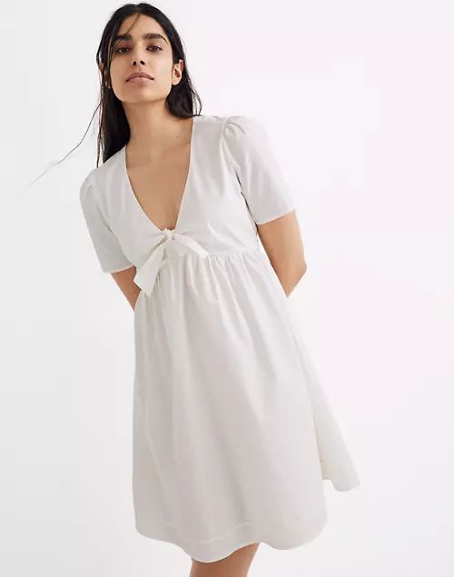 Tie-Front Mini Dress | Madewell
