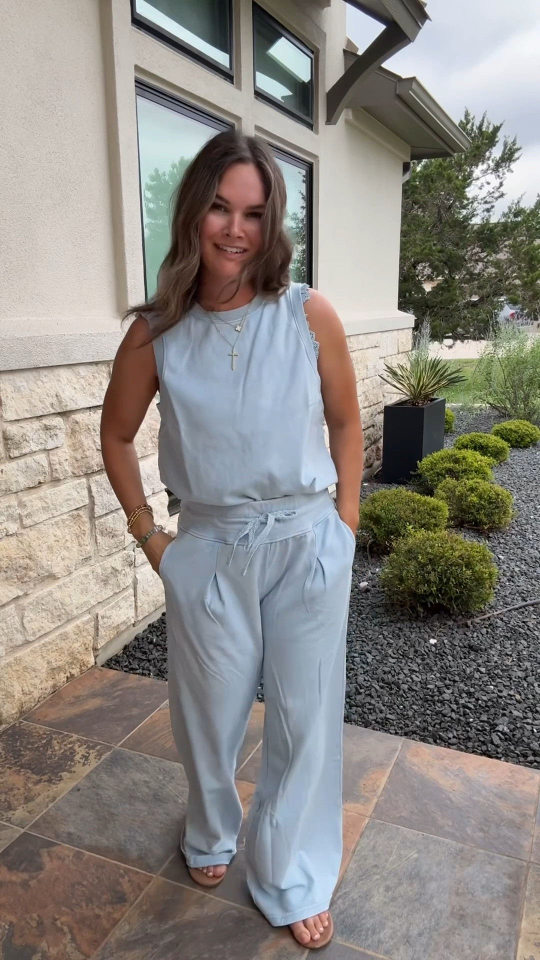 The cutest elevated lounge set 💙 Comfiest set with the prettiest little details, from Walmart!!

#LTKActive #LTKootd #LTKdayinmylife