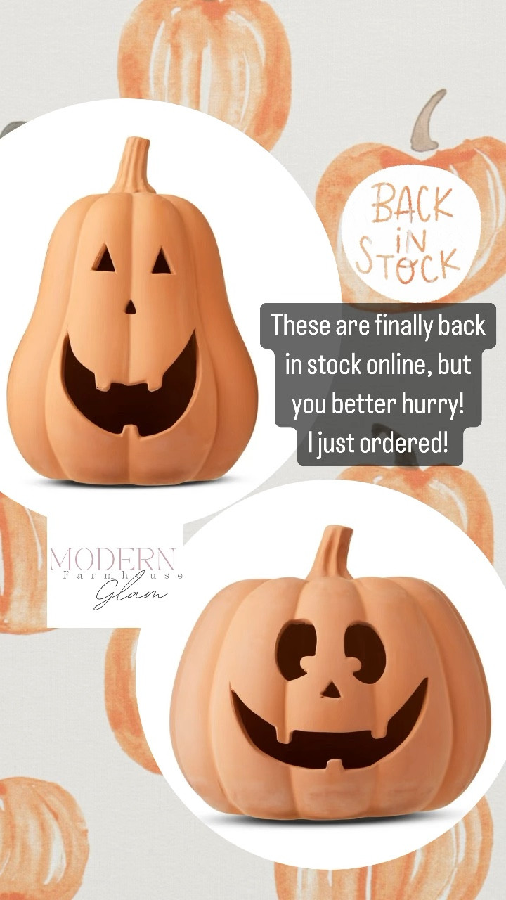 Clay pumpkins $19.40 Walmart pottery barn Halloween fall decor 

#LTKHome #LTKSeasonal