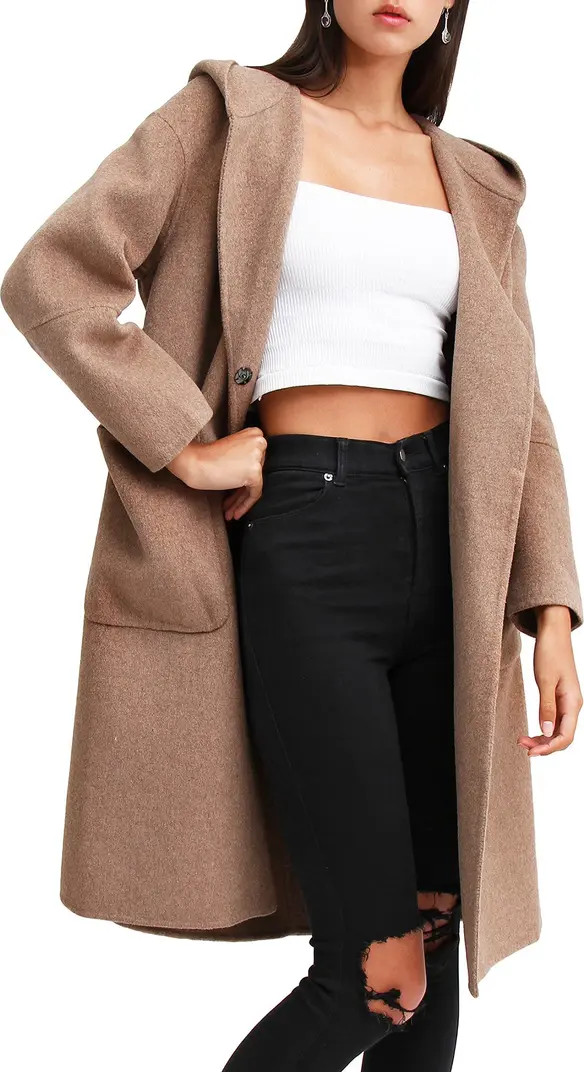Walk This Way Wool Blend Oversized Coat | Nordstrom