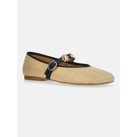 Time and Tru Women's Mary Jane Flats with Charm Strap | Walmart (US)