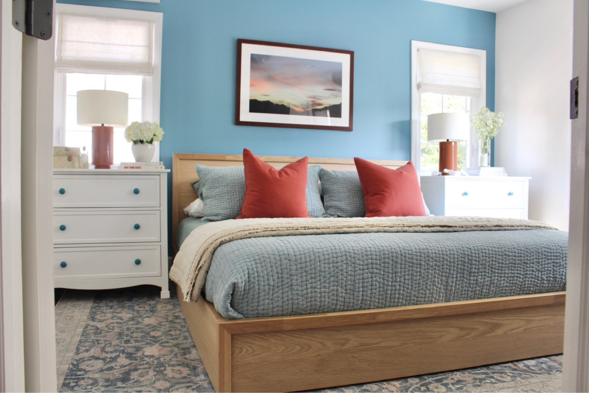 Make your bed like an interior designer!

Primary master bedroom, affordable area rug, chest of drawers nightstands, linen bedding, quilt, accent terracotta pillows, table lamps, parachute bedding, accent wall design, storage oak low profile bed, traditional bedroom design, 
tranquil bedroom design, Shannon Russo Interiors

#LTKhome #LTKunder100 #LTKFind