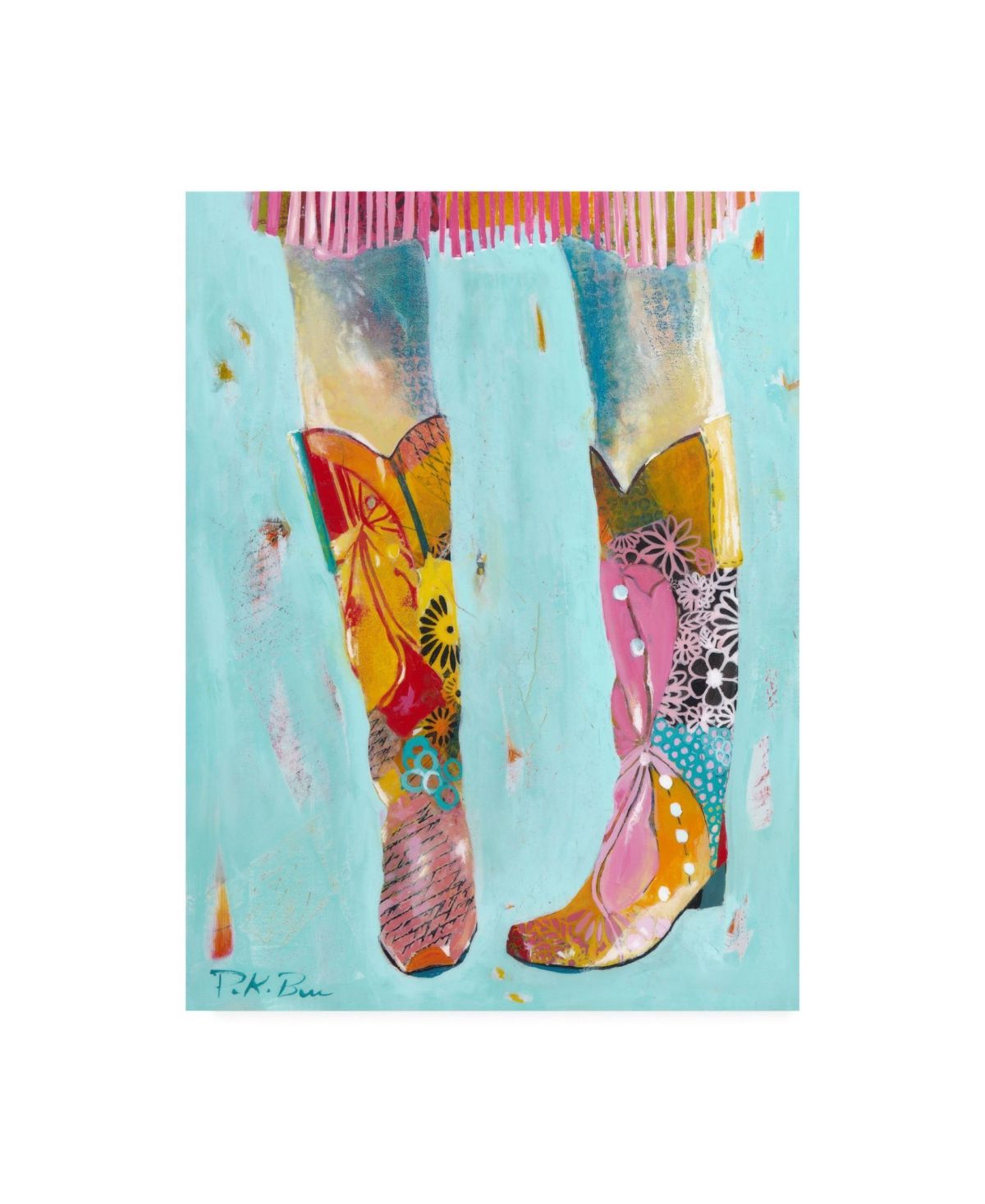 Pamela K. Bee Cowgirl Boots Canvas Art - 27" x 33.5 | Macys (US)
