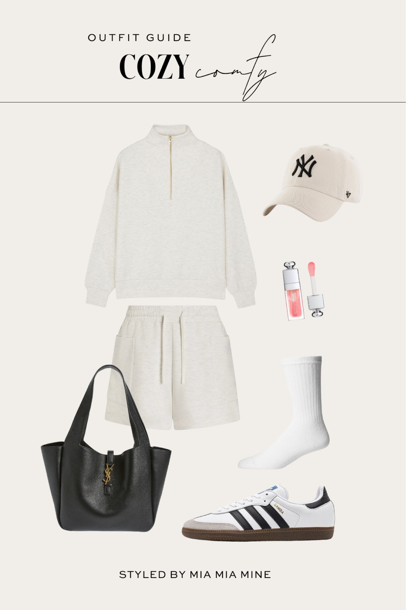 Casual weekend outfit
Varley sweatsuit / varley sweat shorts / varley pullover sweater
Adidas samba sneakers
Ny Yankees cap


#LTKFindsUnder100 #LTKFitness #LTKStyleTip