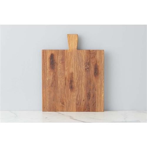 Carmen Modern Classic Brown Wood Square Cutting Board - Large | Kathy Kuo Home