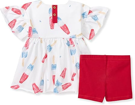 Burt's Bees Baby Baby Girls' Top and Shorts Set, Tunic and Shorts Bundle, 100% Organic Cotton | Amazon (US)