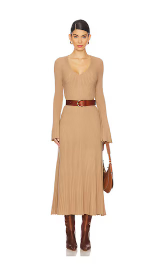 Bel Dress in Dark Camel | Revolve Clothing (Global)