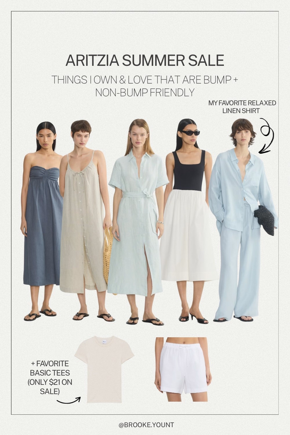 My favorite sale of the year is happening now! Aritzia Summer Sale (20-50% off everything) 

Here are my picks ~ all things I own and love, and that I have still been able to wear pregnant. 

I always just go up one size (medium) for the bump. 

Aritzia Sale | Aritzia Favorites | Aritzia Basics | Bump Friendly Dresses | Vacation Inspo | Babymoon Inspo | Linen Dress 