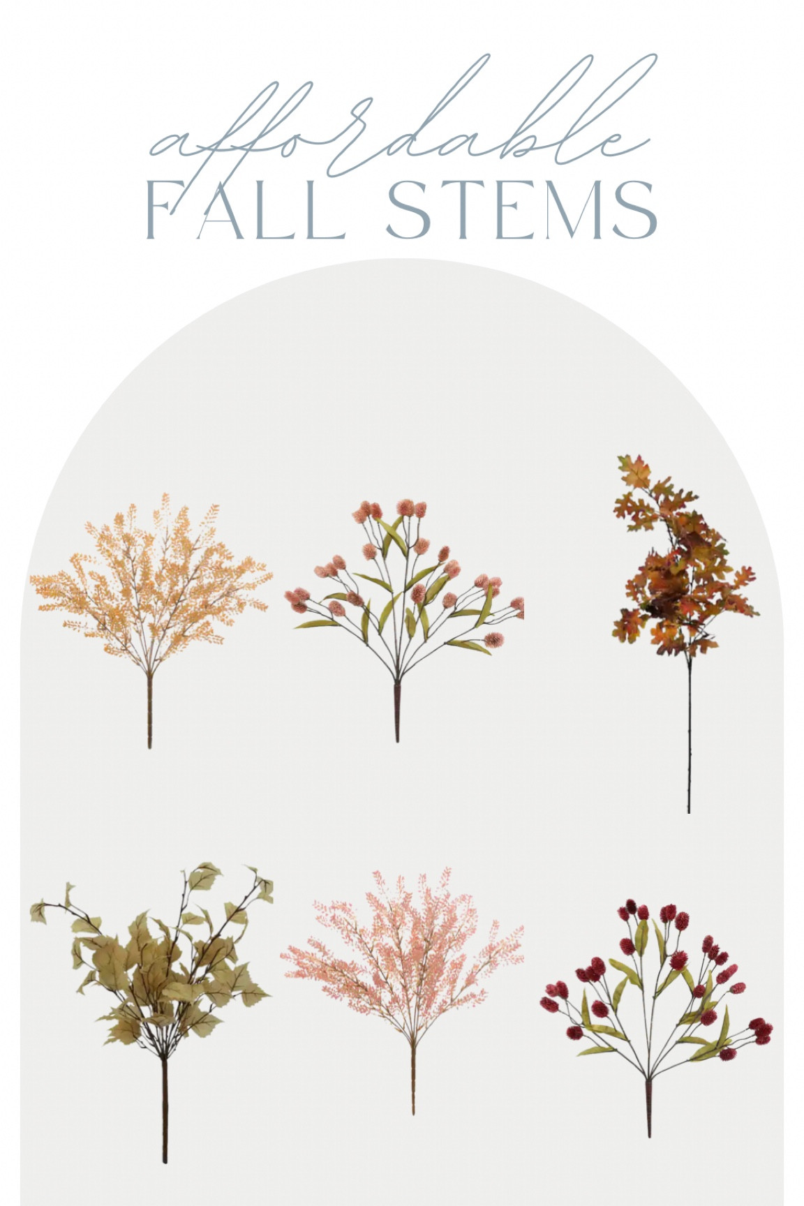 Affordable fall stems, fall florals, fall branches, fall decor, half off right now! 

#LTKhome