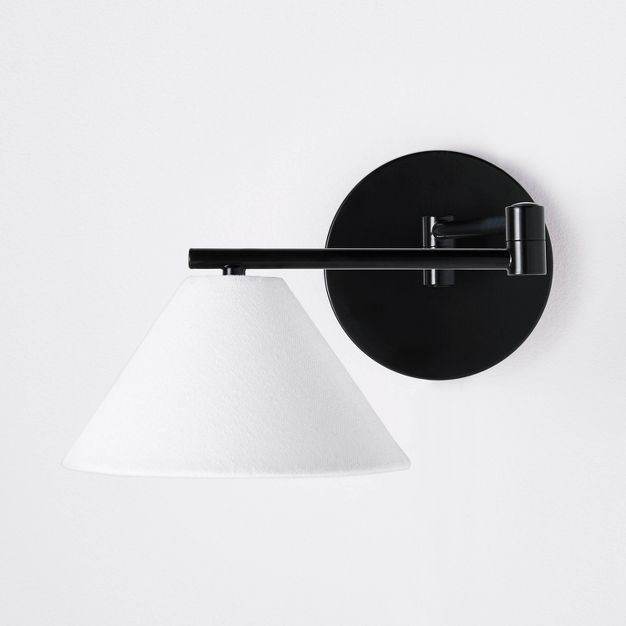 Metal Downbridge Shaded Sconce Wall Light (Includes LED Light Bulb) Black - Threshold™ designed... | Target