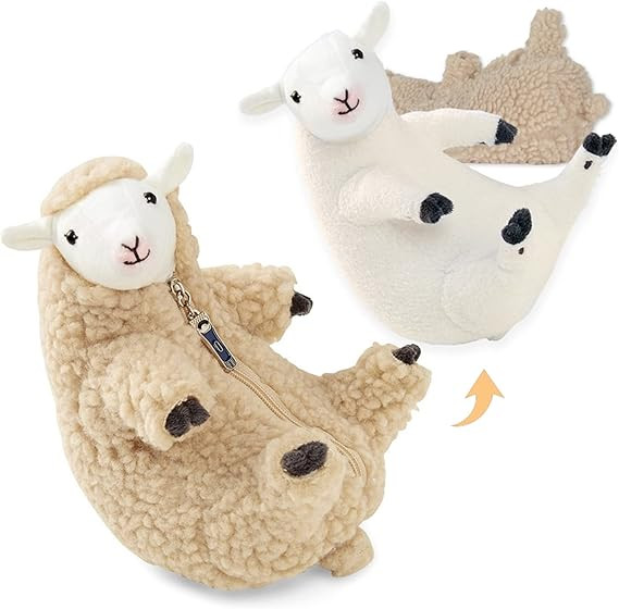Shaved Sheep Stuffed Animal, Sheep Plush Toy, Cute Plushie for Girls, Sleeping Pet Buddy, Lamb St... | Amazon (US)